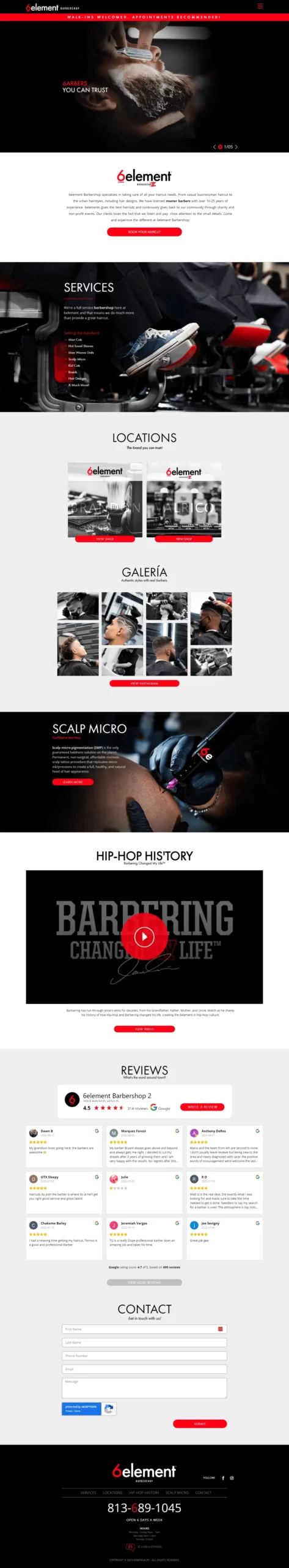 Client website design example 5