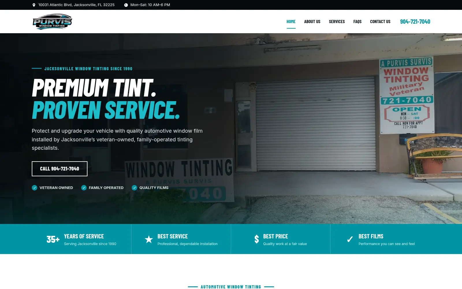 Existing NWD portfolio website design: A Purvis Survis