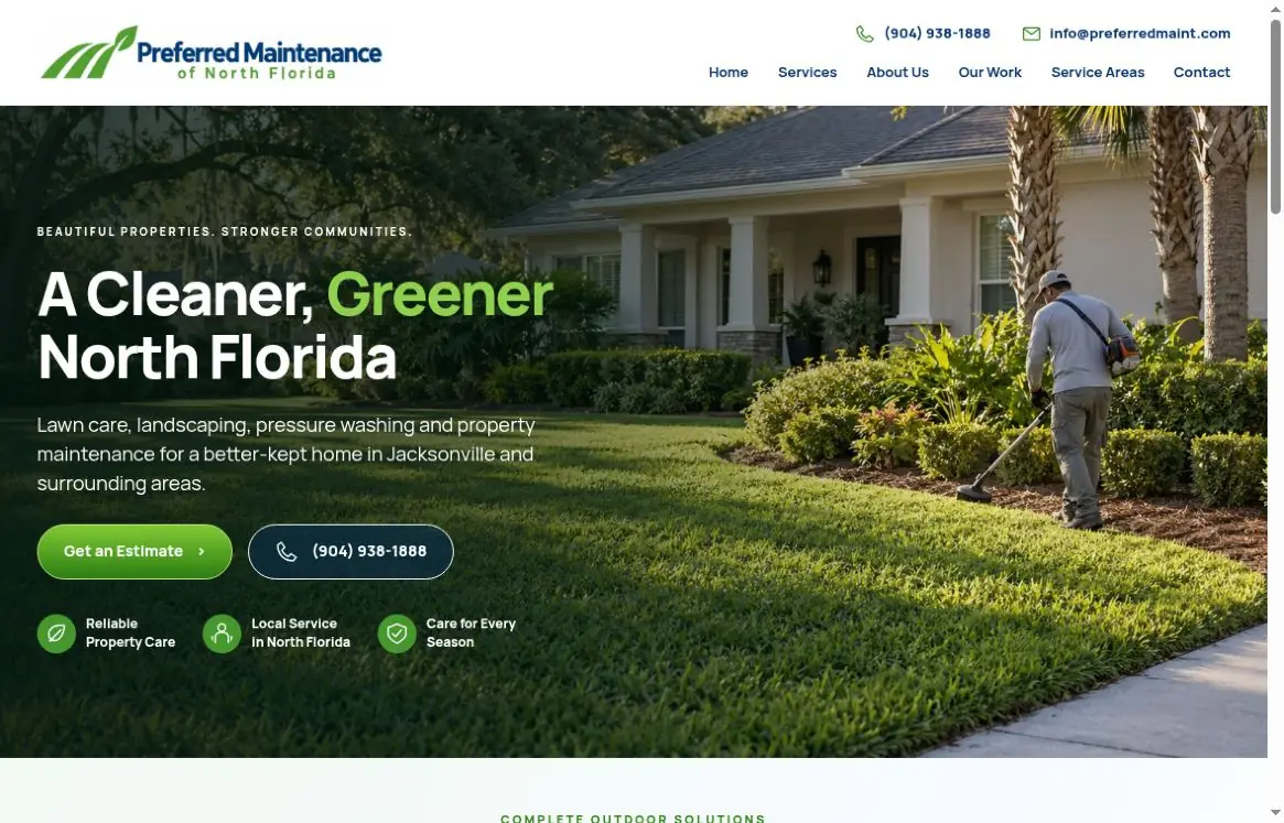 Actual Preferred Maintenance desktop homepage